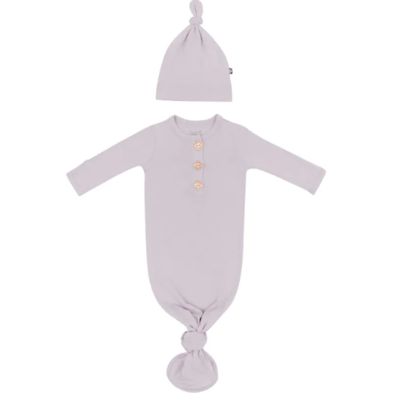 Kyte Baby Knotted Gown with Hat Set