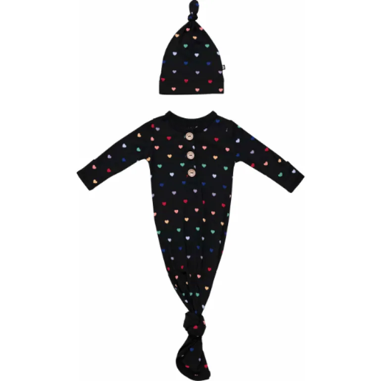 Kyte Baby Knotted Gown with Hat Set