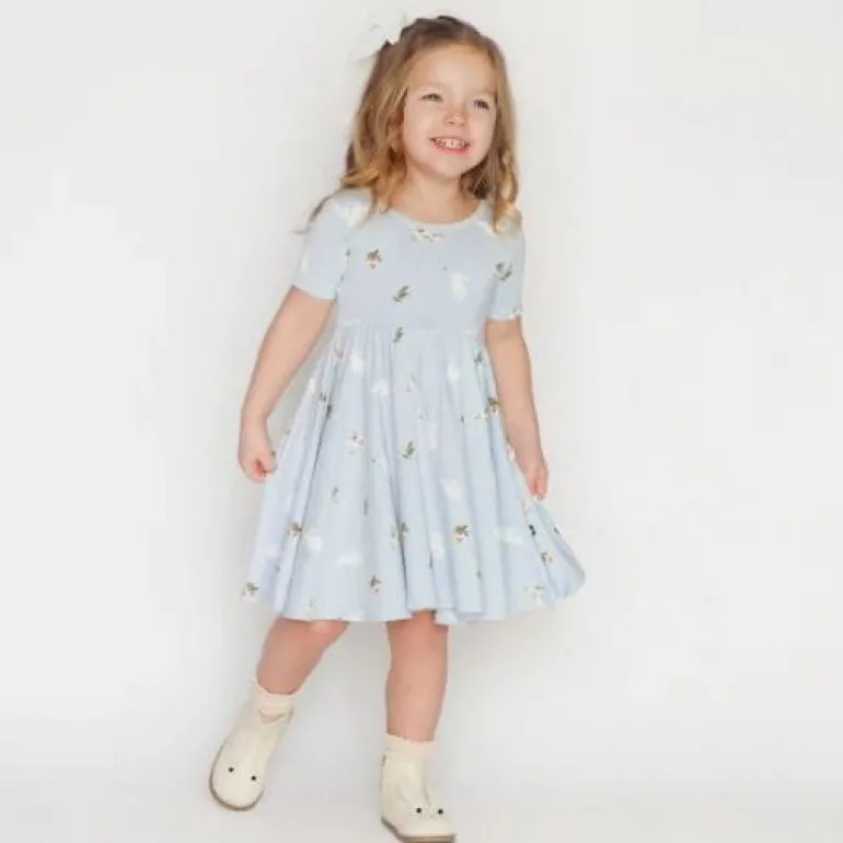 Kyte Twirl Dress Ice Rabbit