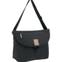 Lassig Manu Messenger Diaper Bag- Black