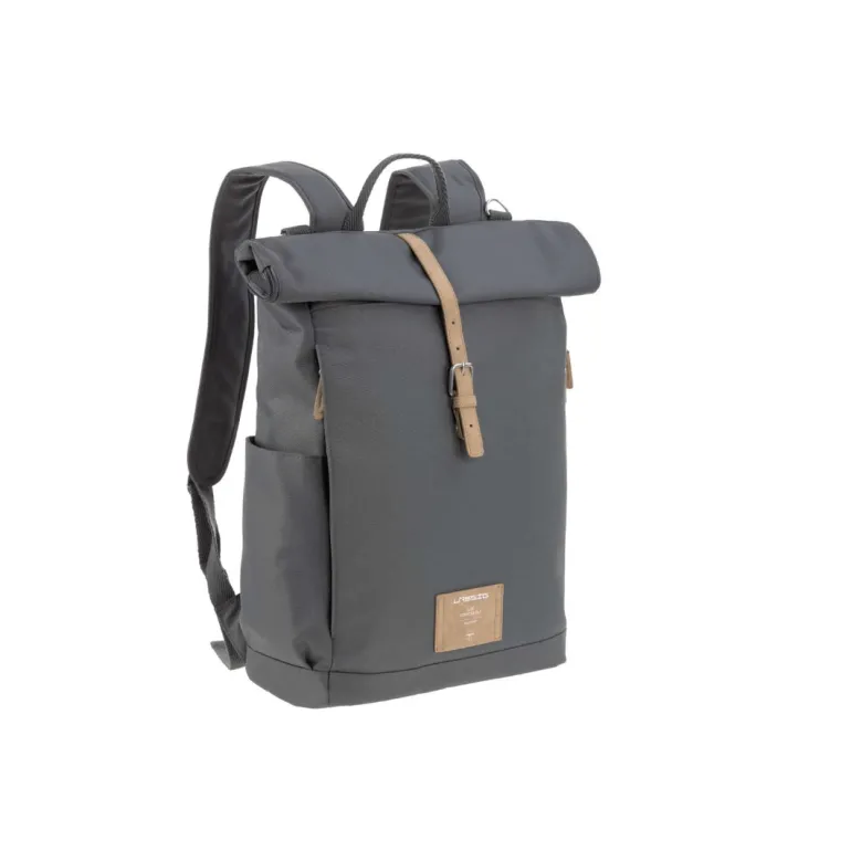 Lassig Rolltop Diaper Backpack- Anthracite