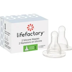 Lifefactory Bottle Nipples - 2 Pack