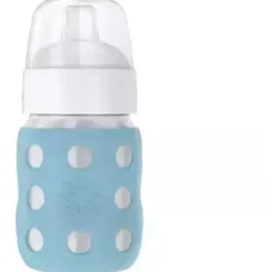 Lifefactory 8oz Stainless Steel Baby Bottle with Soft Silicone Sippy Spout