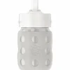 Lifefactory 8oz Stainless Steel Baby Bottle with Pivot Straw Cap
