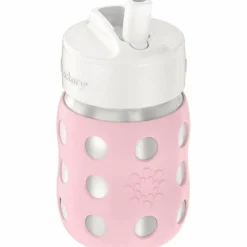 Lifefactory 8oz Stainless Steel Baby Bottle with Pivot Straw Cap
