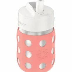 Lifefactory 8oz Stainless Steel Baby Bottle with Pivot Straw Cap