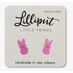Lilliput Little Things Marshmallow Bunny Earrings