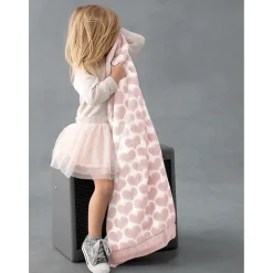 Little Giraffe Luxe Heart Army Blanket