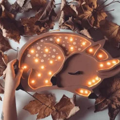 Little Lights Deer Lamp- Brown