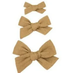 Lou Lou & Company Linen Bow Clip- Single Medium