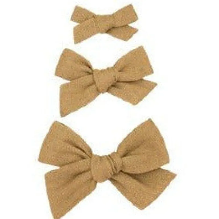 Lou Lou & Company Linen Bow Clip- Single Medium