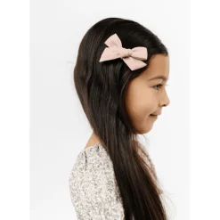 Lou Lou & Company Linen Bow Clip- Single Medium