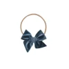 Lou Lou & Company Steele Blue Large Bow Nylon Headband