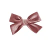 Lou Lou & Company Velvet Bow Clip- Single Large