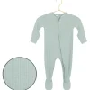 Lou Lou & Company Zippered Footie- Bailey Ribbed