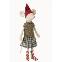 Maileg Christmas Mouse Girl Medium
