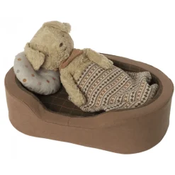 Maileg Dog Basket- Brown