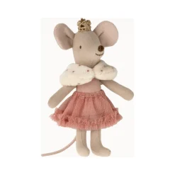 Maileg Princess Mouse, Little Sister in Matchbox- Pink