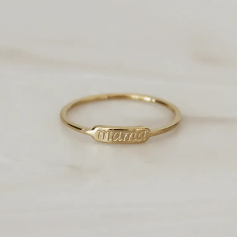 Maive Jewelry- Mama Ring, Gold