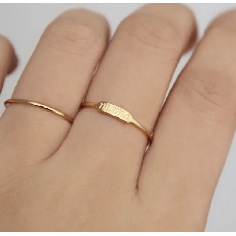 Maive Jewelry- Mama Ring, Gold