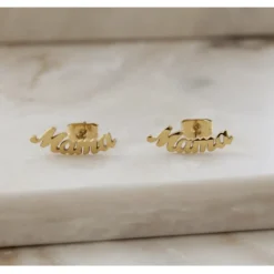 Maive Jewelry- Mama Studs , Gold or Silver