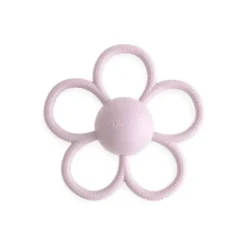 Mushie Daisy Rattle Teether- Soft Lilac