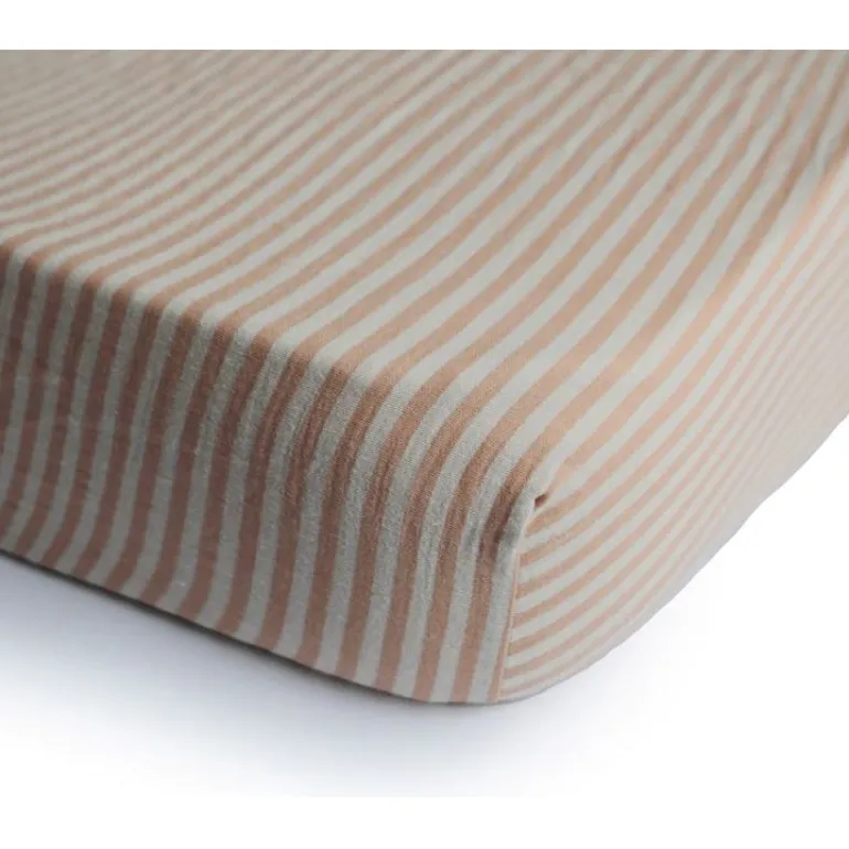 Mushie Extra Soft Muslin Crib Sheet