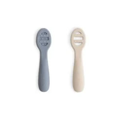 Mushie First Feeding Baby Spoons 2-Pack
