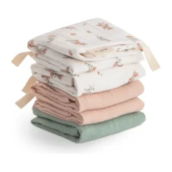 Mushie Muslin Cotton Washcloth- 5 Pack