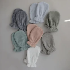 Mushie Organic Cotton Bath Mitt 2-Pack