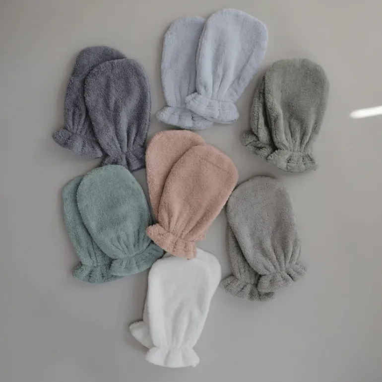 Mushie Organic Cotton Bath Mitt 2-Pack