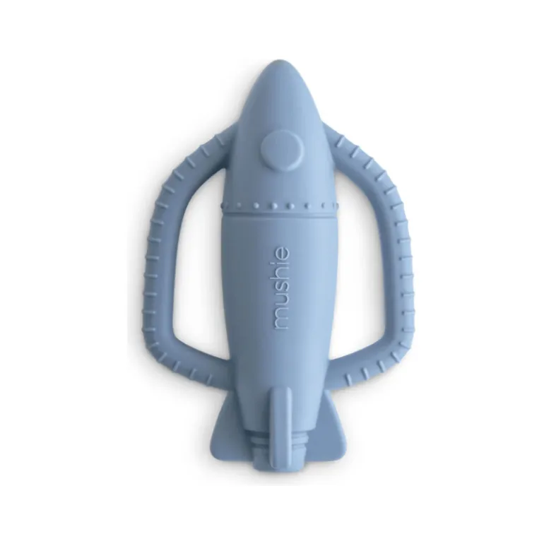 Mushie Rattle Teether- Rocket