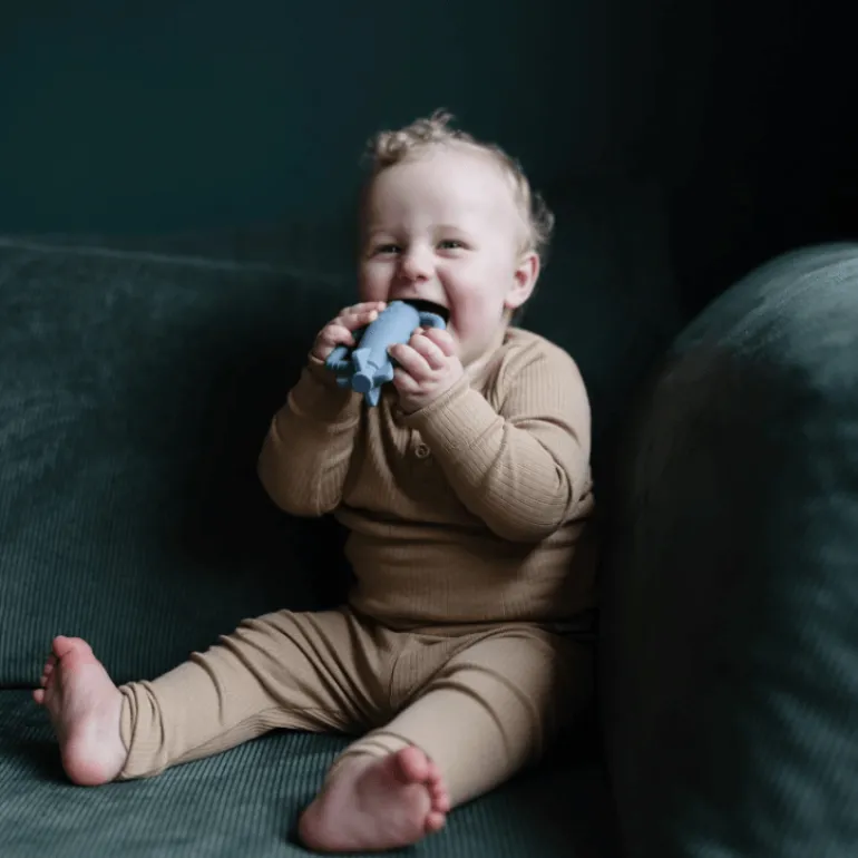 Mushie Rattle Teether- Rocket