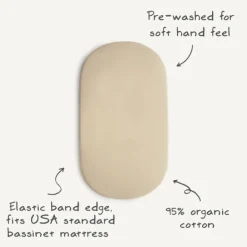 Mushie Stretchy Bassinet Sheet