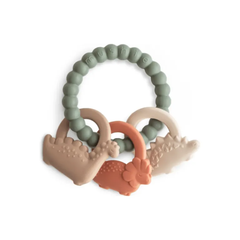 Mushie Teething Ring- Dino