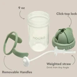 Noüka Non-Spill Weighted Straw Cup 9 oz
