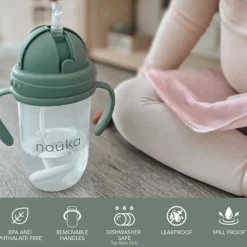 Noüka Non-Spill Weighted Straw Cup 9 oz