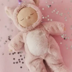 Olli Ella Cozy Dinkum Unicorn Sugarpie - Pink