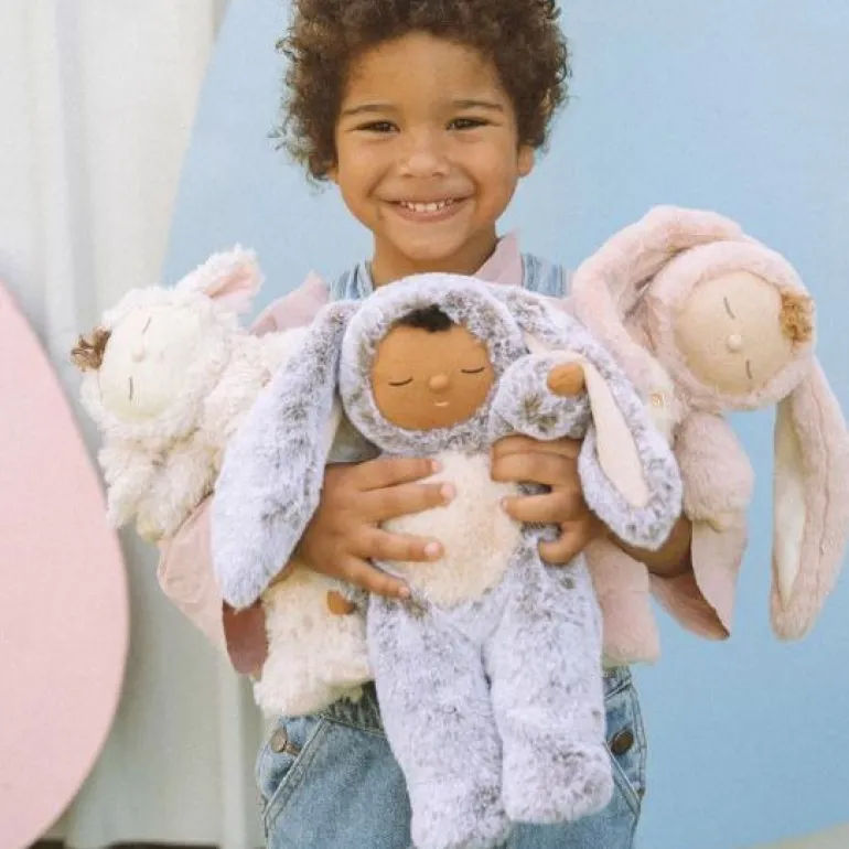 Olli Ella Cozy Dinkums Bunny Muffin - Cocoa