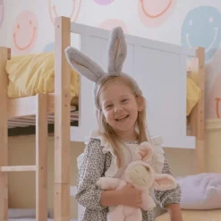Olli Ella Fluffle Bunny Headband Smoke