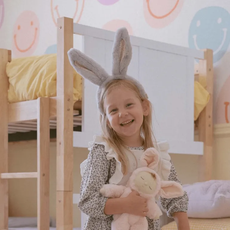 Olli Ella Fluffle Bunny Headband Smoke