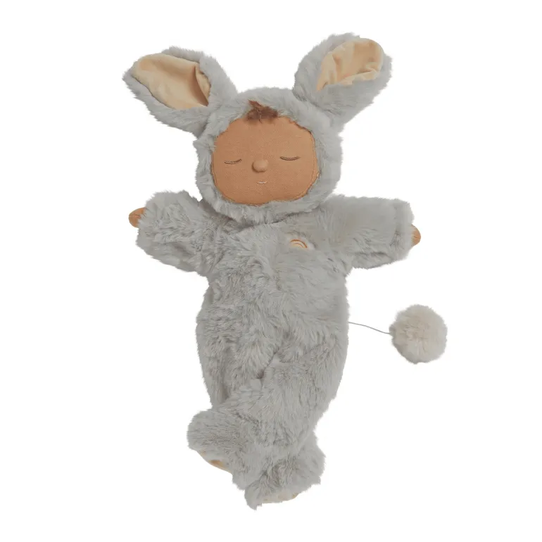 Olli Ella Lullaby Cozy Dinkum Bunny Pip - Smoke