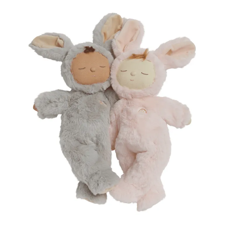Olli Ella Lullaby Cozy Dinkum Bunny Pip - Smoke