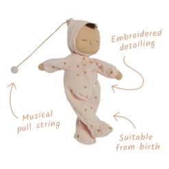 Olli Ella Lullaby Dozy Dinkums -Luna Ballet Pink