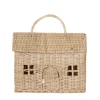 Olli Ella Rattan Casa Clutch Straw