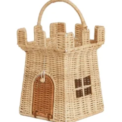 Olli Ella Rattan Castle Bag