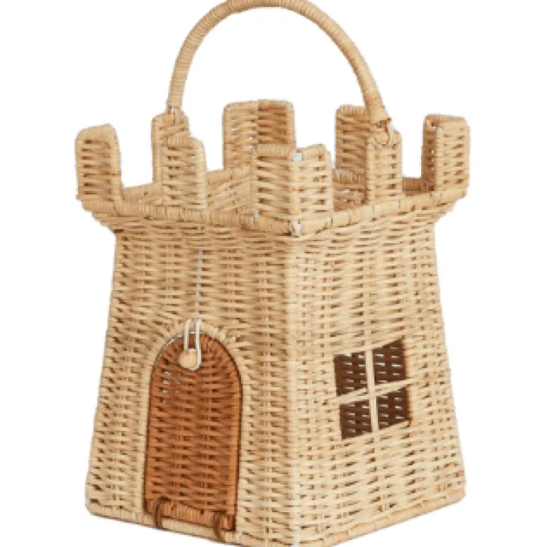 Olli Ella Rattan Castle Bag