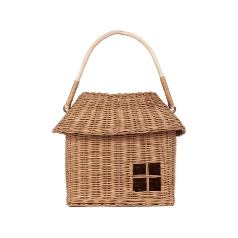 Olli Ella Rattan Hutch Basket- Large