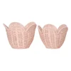 Olli Ella Rattan Lily Basket Set- Blush