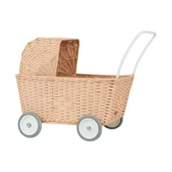 Olli Ella Rattan Strolley - Seashell Pink
